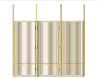 柵・柵・柵(トリプル)